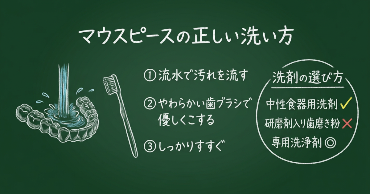 ■インビザラインの正しい洗い方と使える洗剤