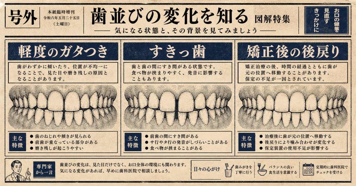 マウスピース矯正が向いてる歯並びの代表的な特徴